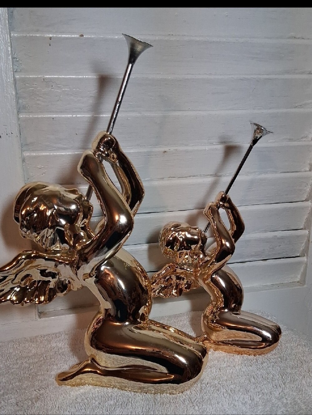 Vintage Dept 56 Heralding Christmas Angel Figurines